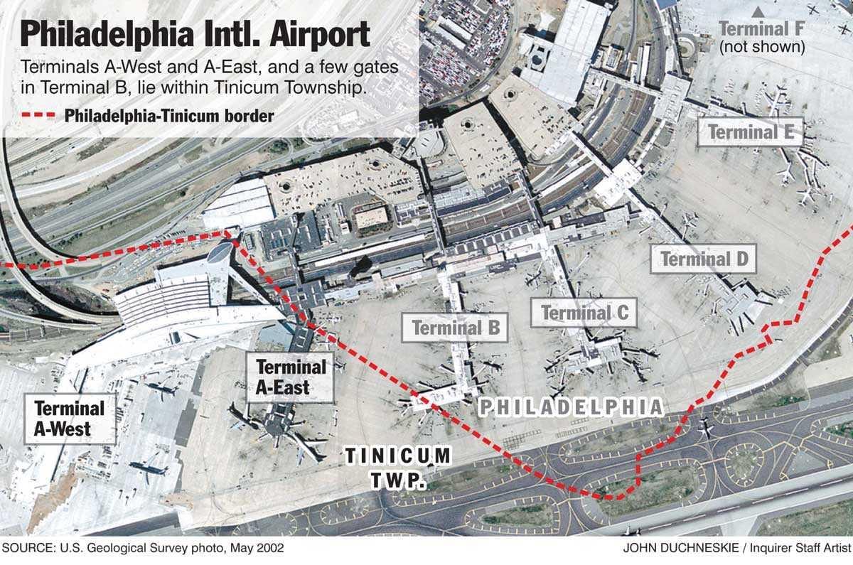 Philadelphia terminale kaart